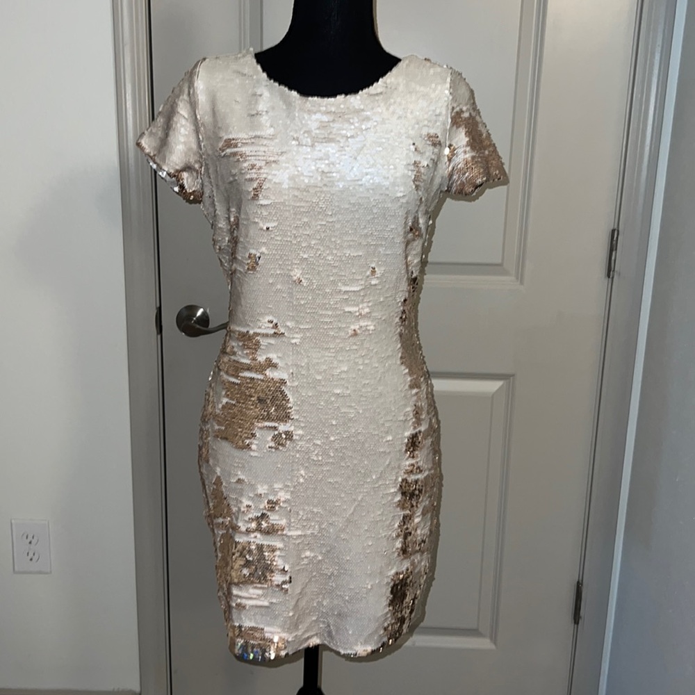 Mon Renn Mini Sequin Dress
